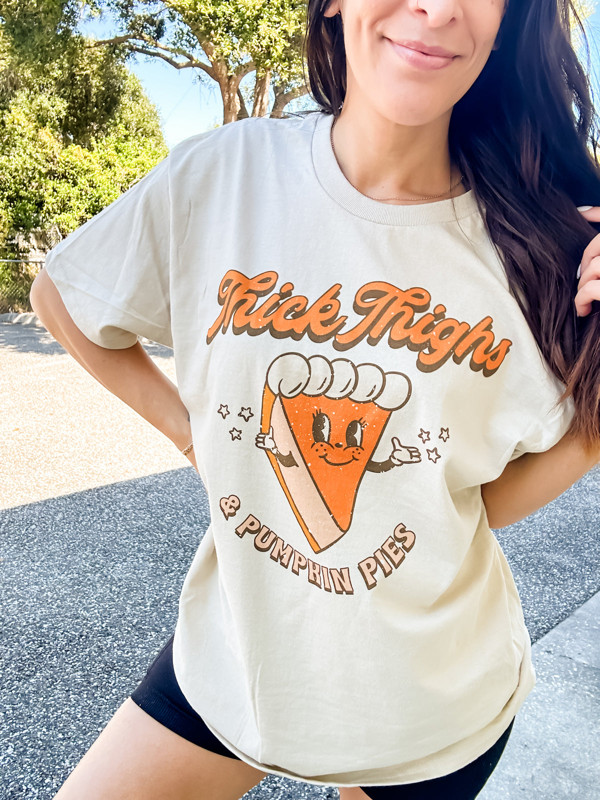 Thick Thighs & Pumpkin Pies Graphic Top