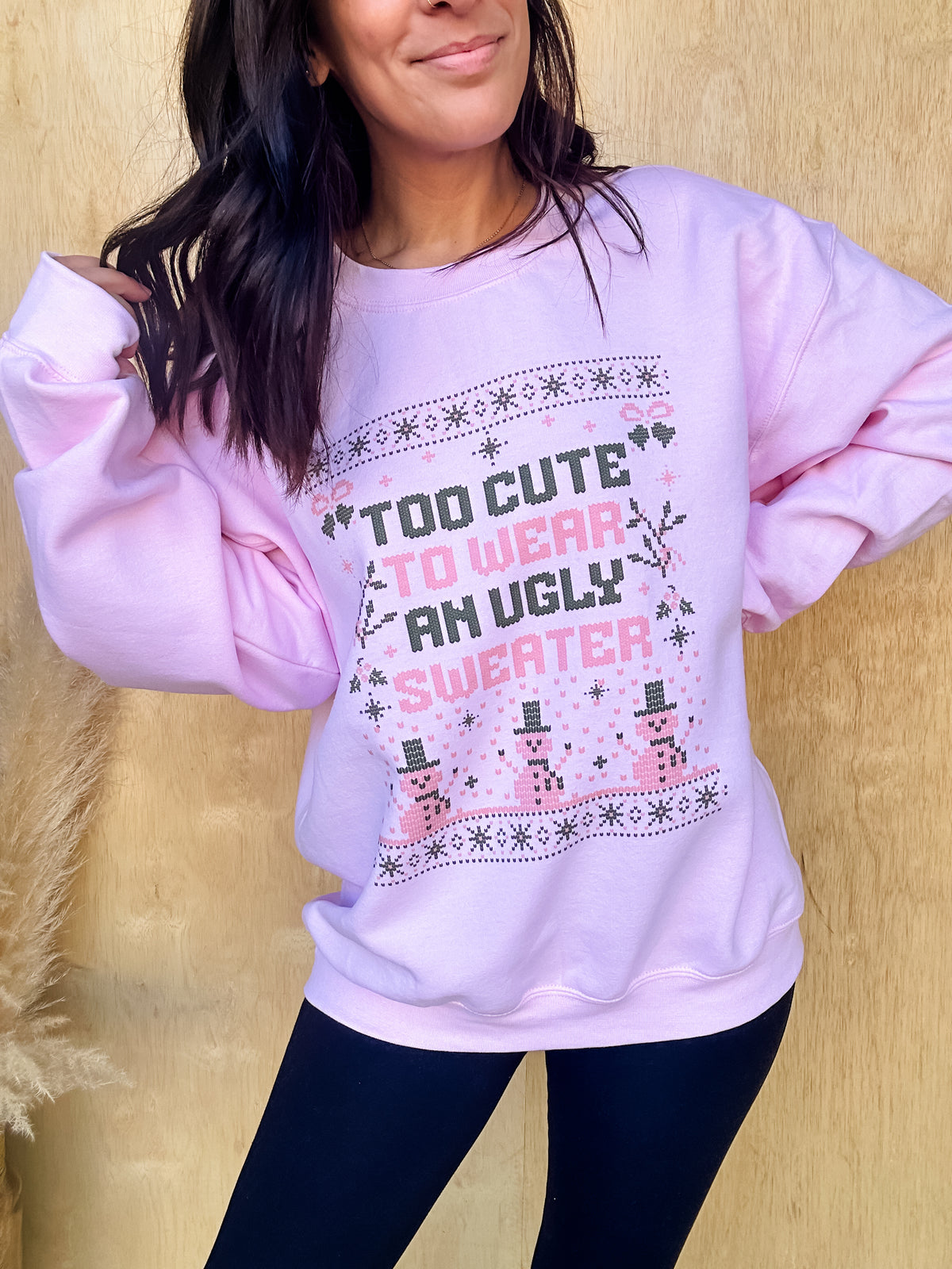 Ugly Sweater Graphic Top