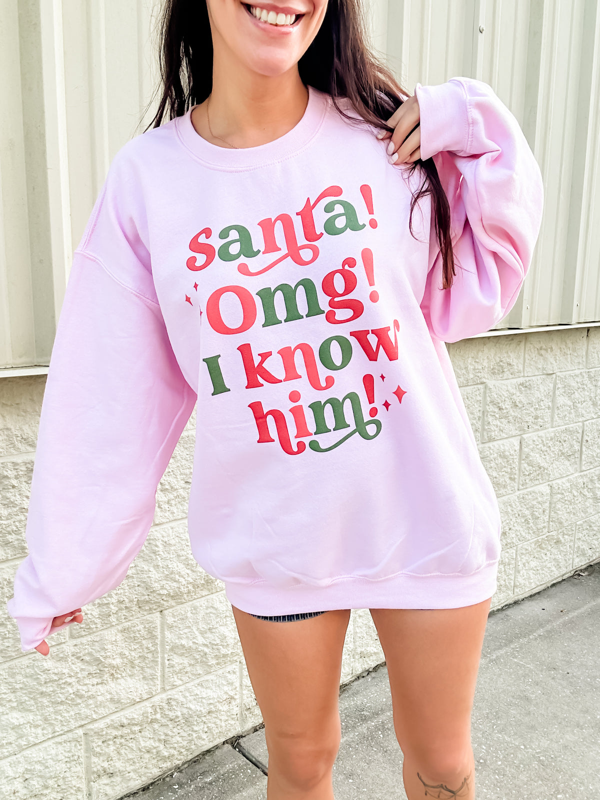 Santa Omg Graphic Top