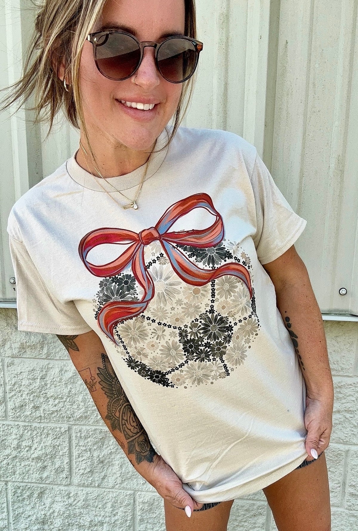 Floral Soccer Graphic Top