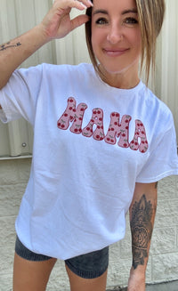 Cherry Print Mama Graphic Top