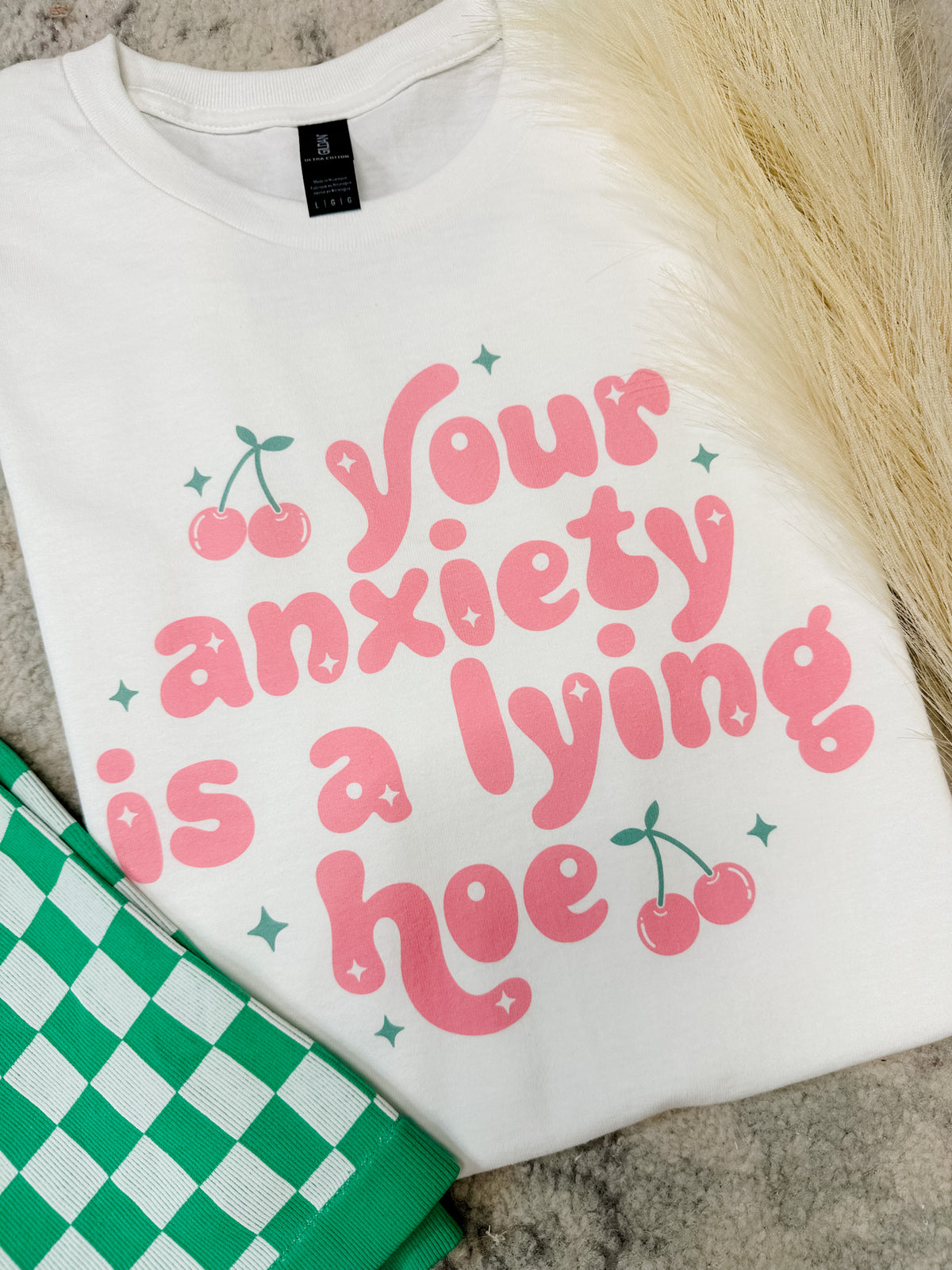 Lying Anxiety Graphic Top