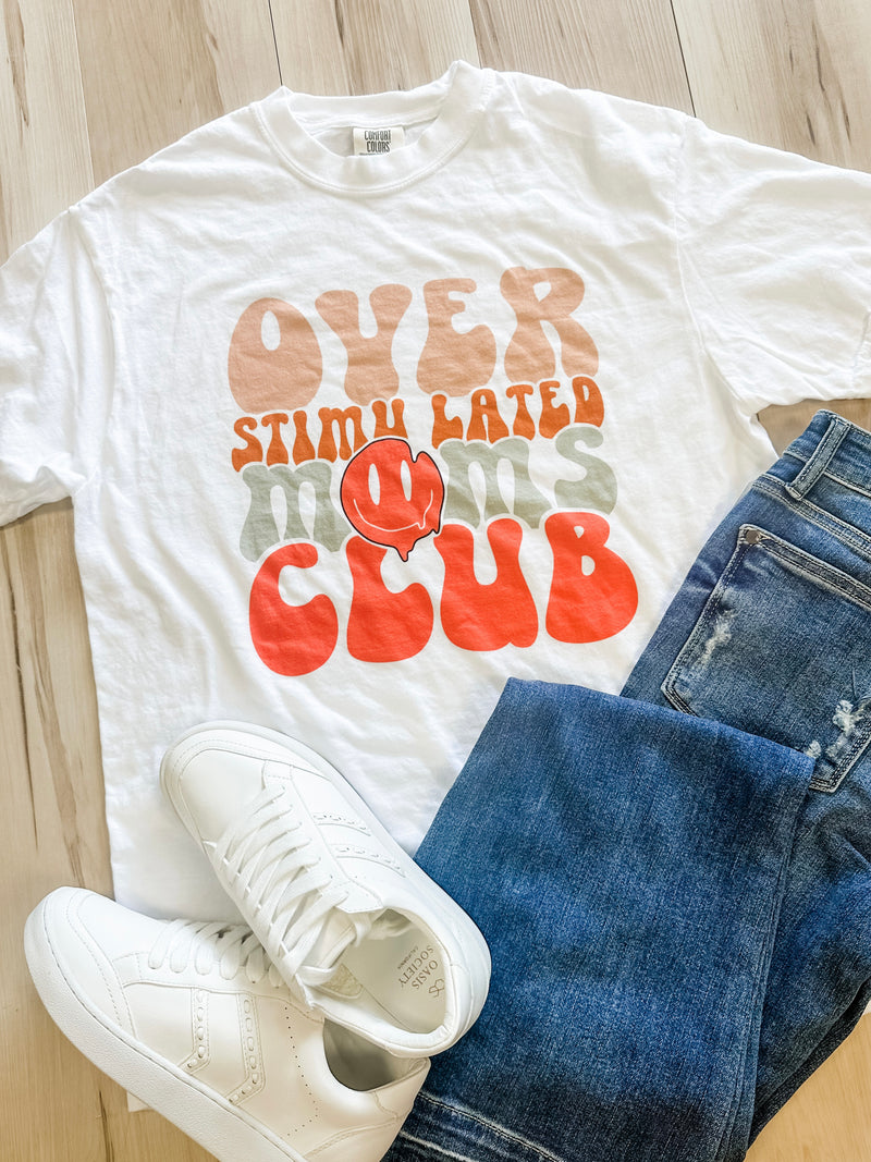 Overstimulated Moms Club FRONT Graphic Tee