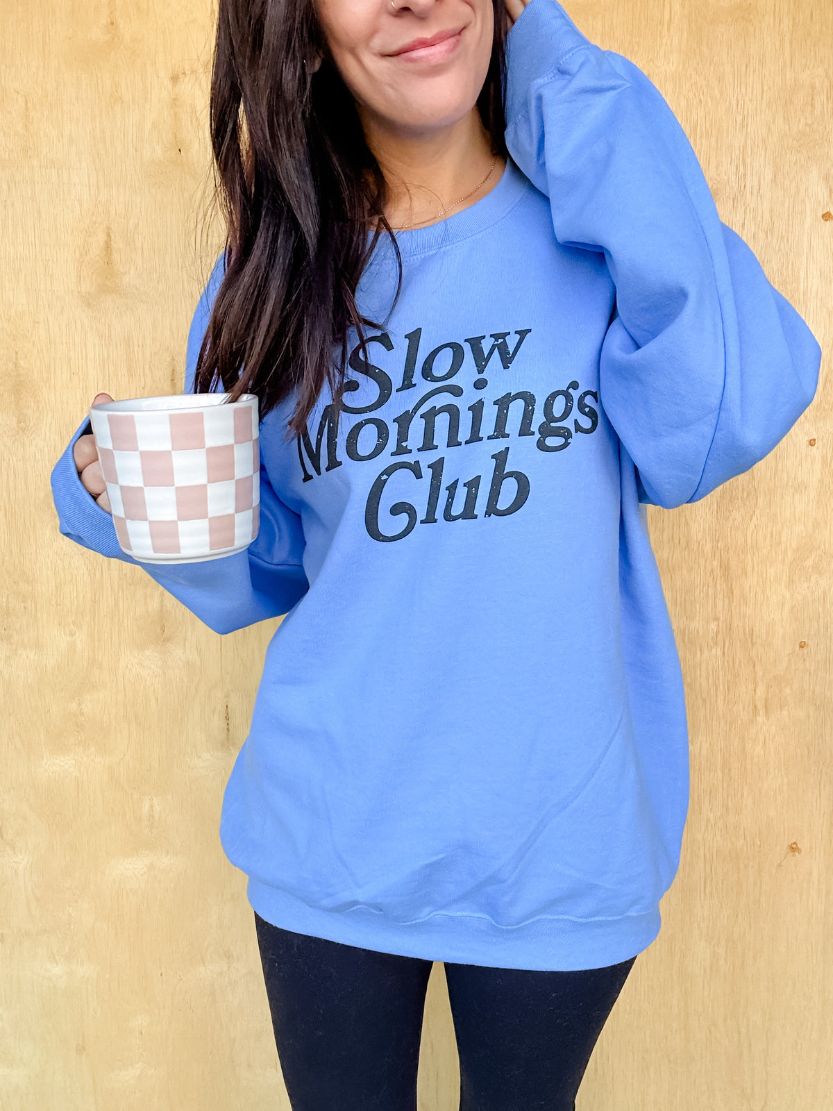 Slow Mornings Club Graphic Pullover