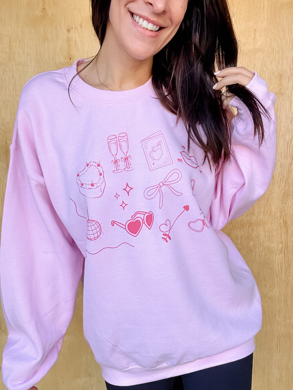 Girly Doodles Graphic Pullover