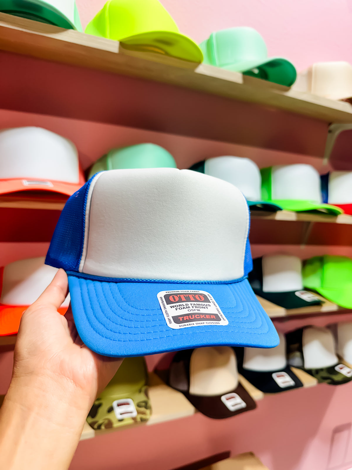 Custom Color IDGAF University Trucker Hat