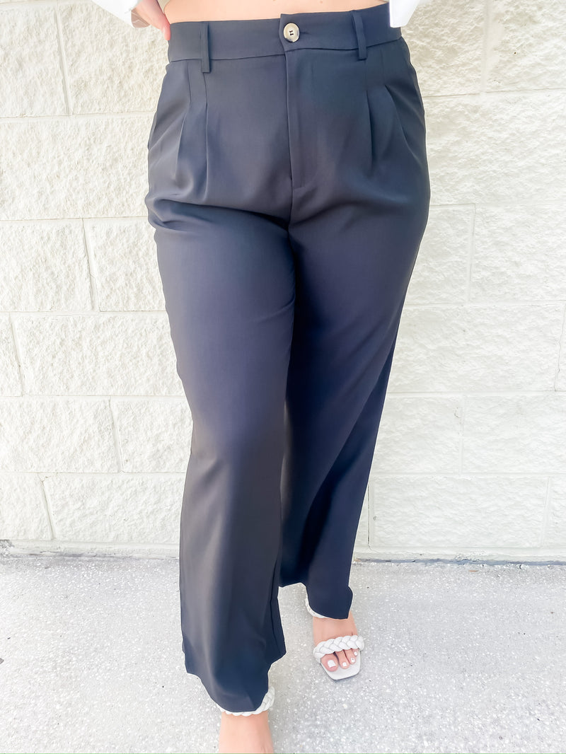 Hard To Handle Black Relaxed Trouser Pant