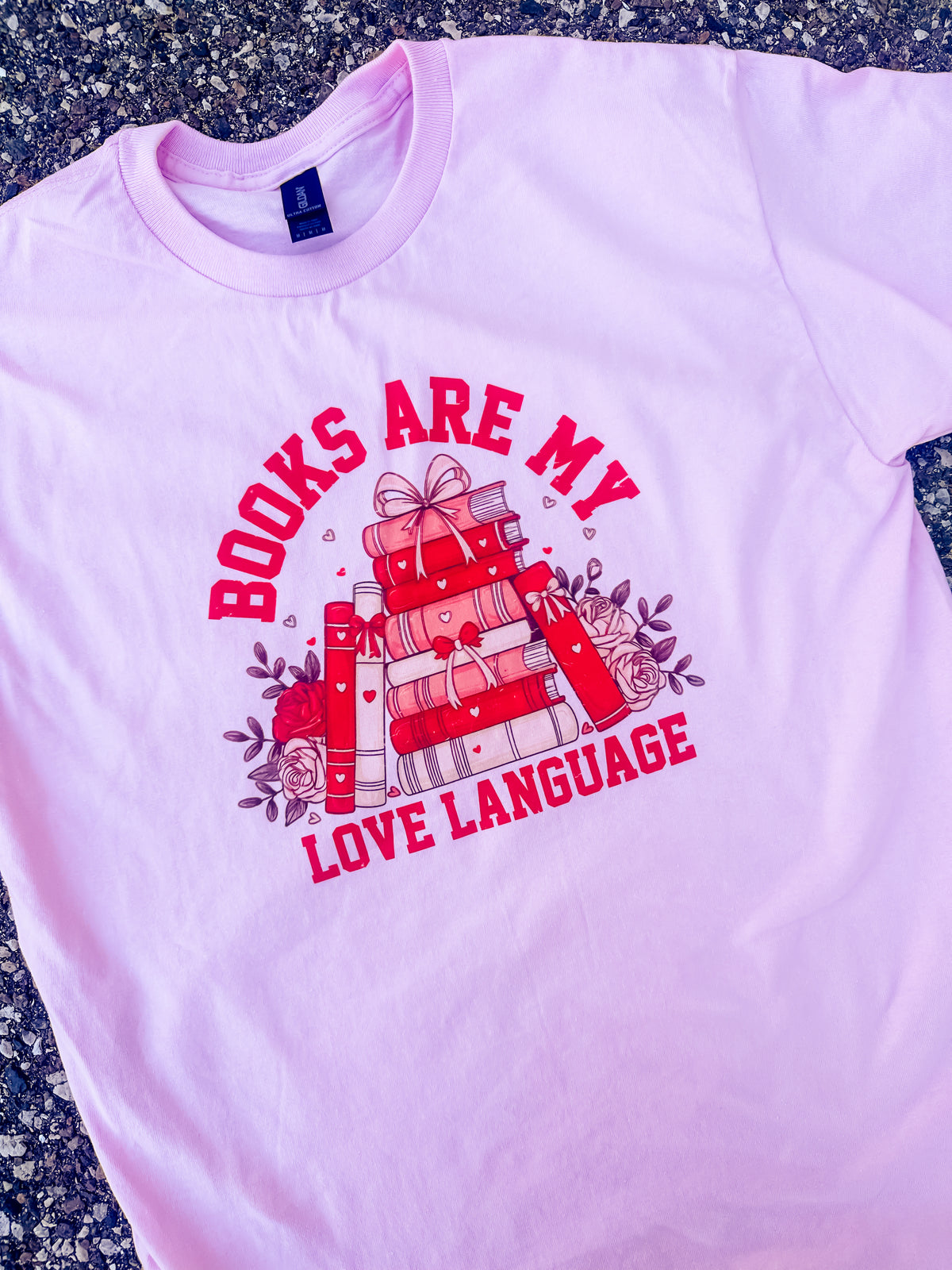 Book Love Language Graphic Top