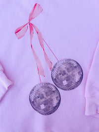 Disco Ball Cherries Graphic Top