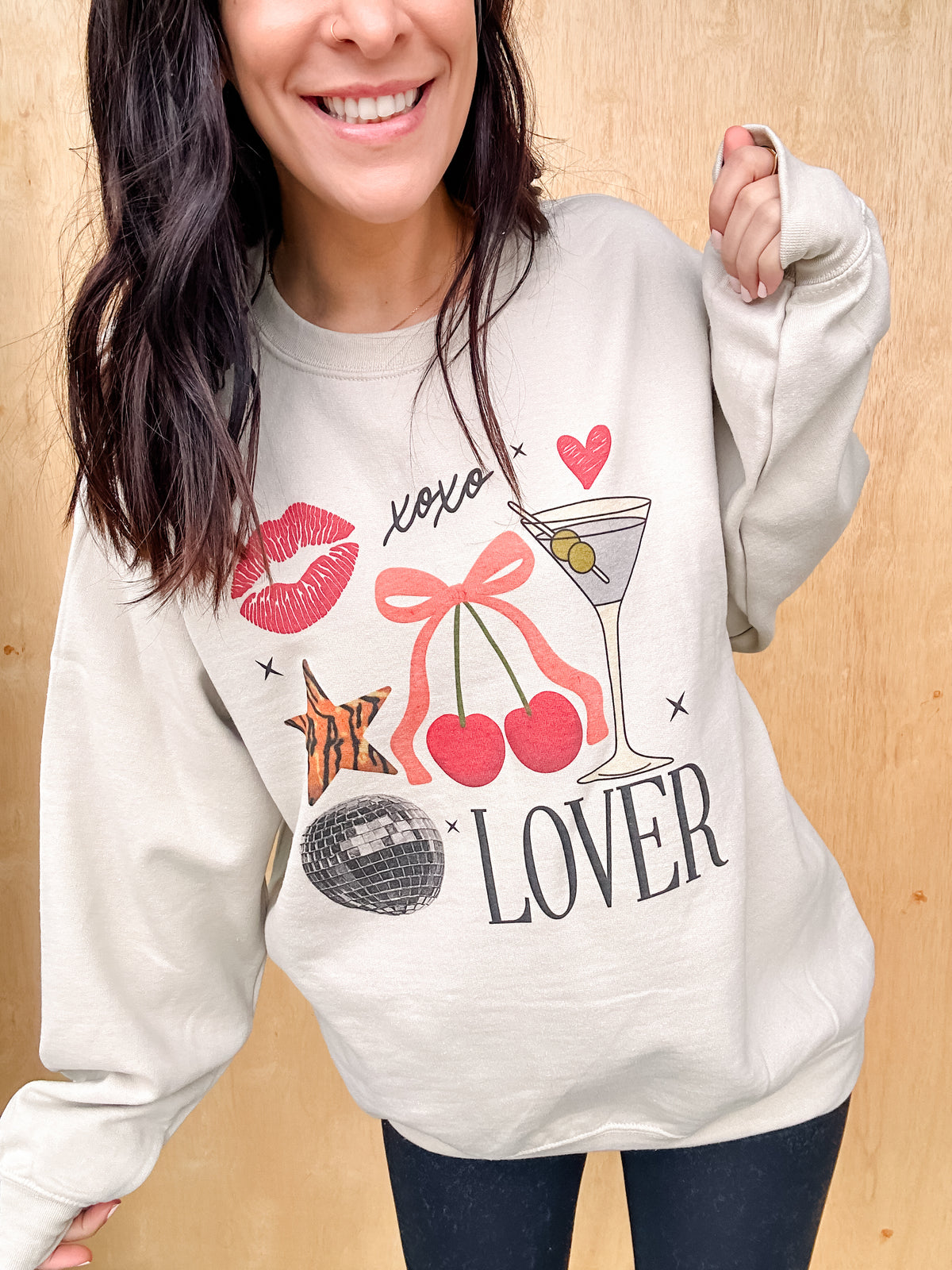 Love Collage Graphic Top