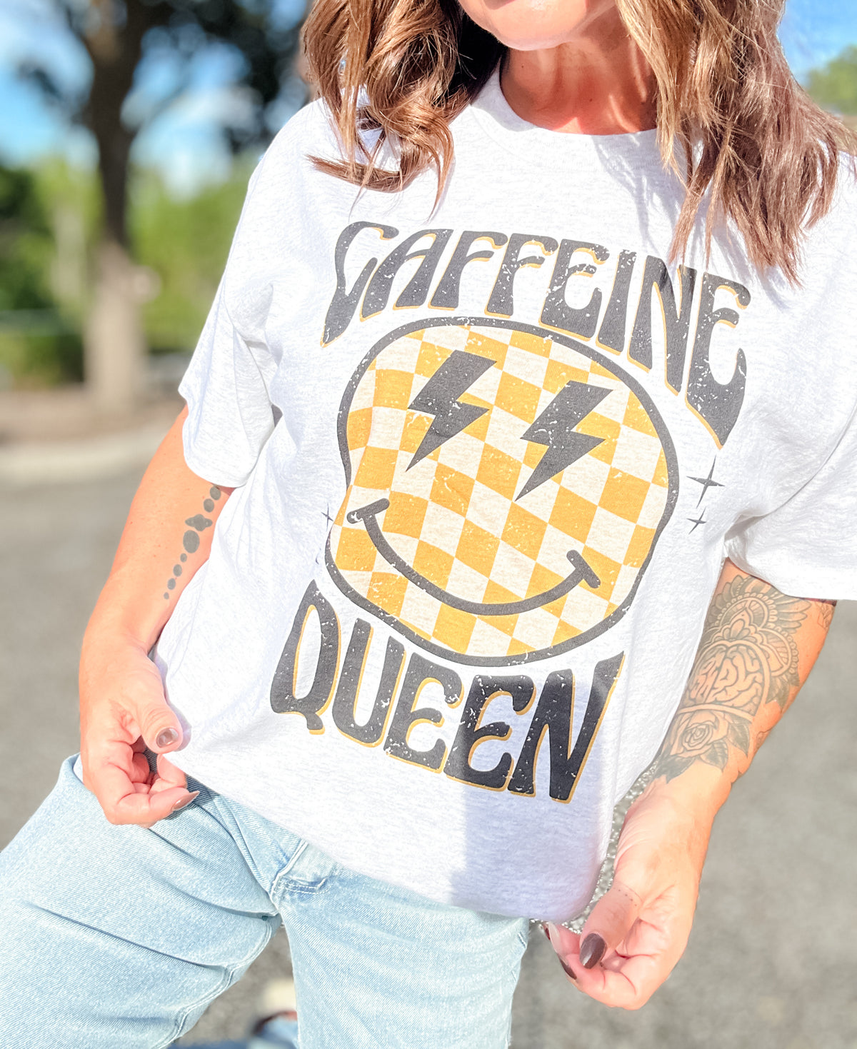 Caffeine Queen Graphic Top