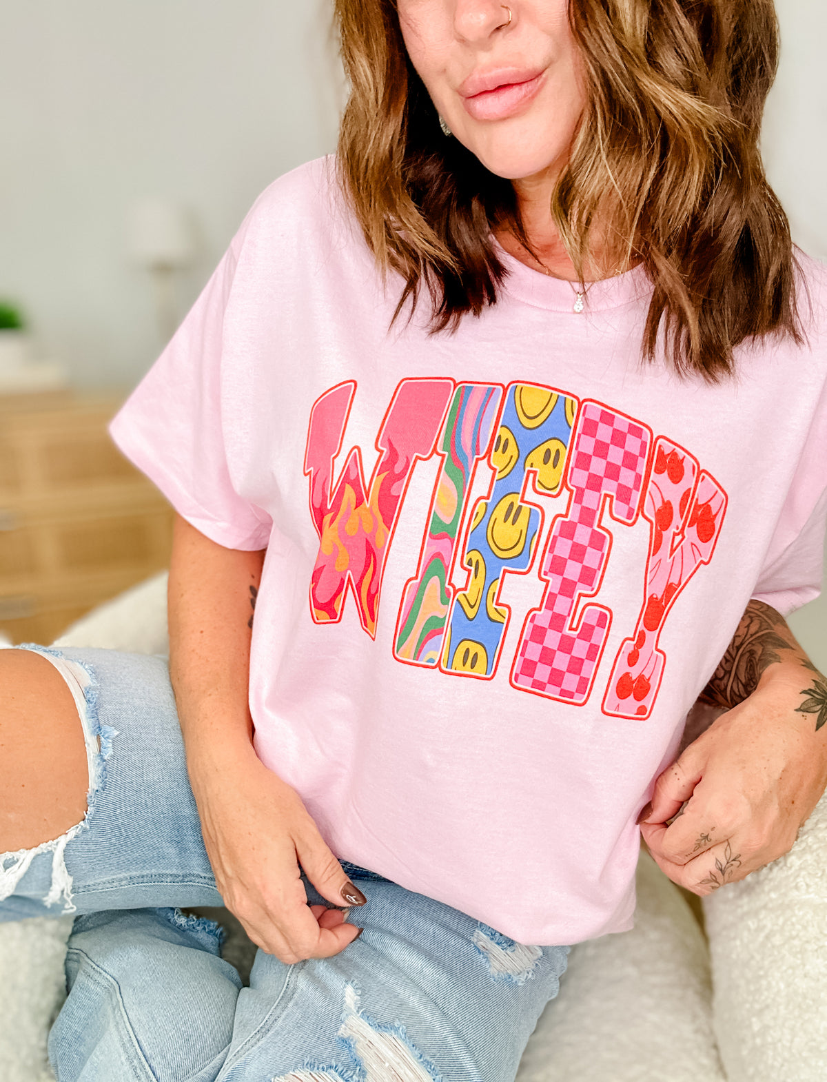 Groovy Wifey Graphic Top