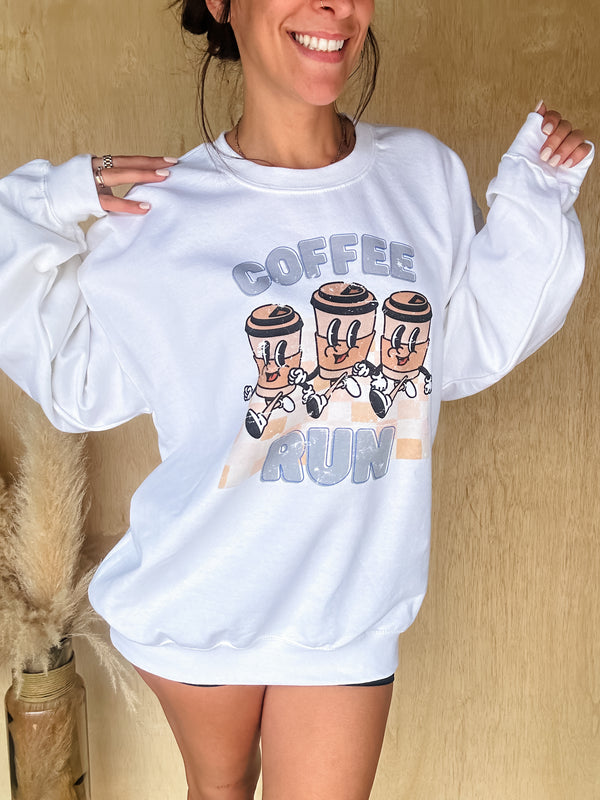 Coffee Run Graphic Top