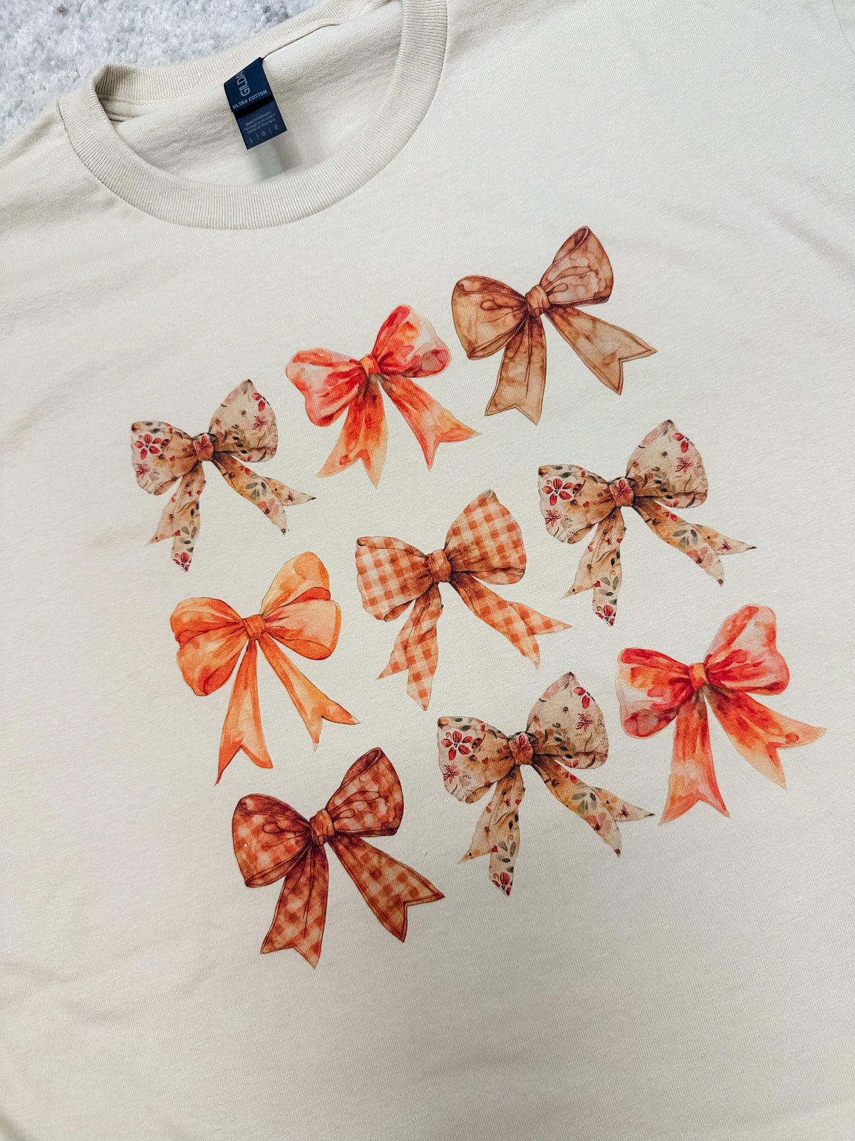 Fall Bows Graphic Top