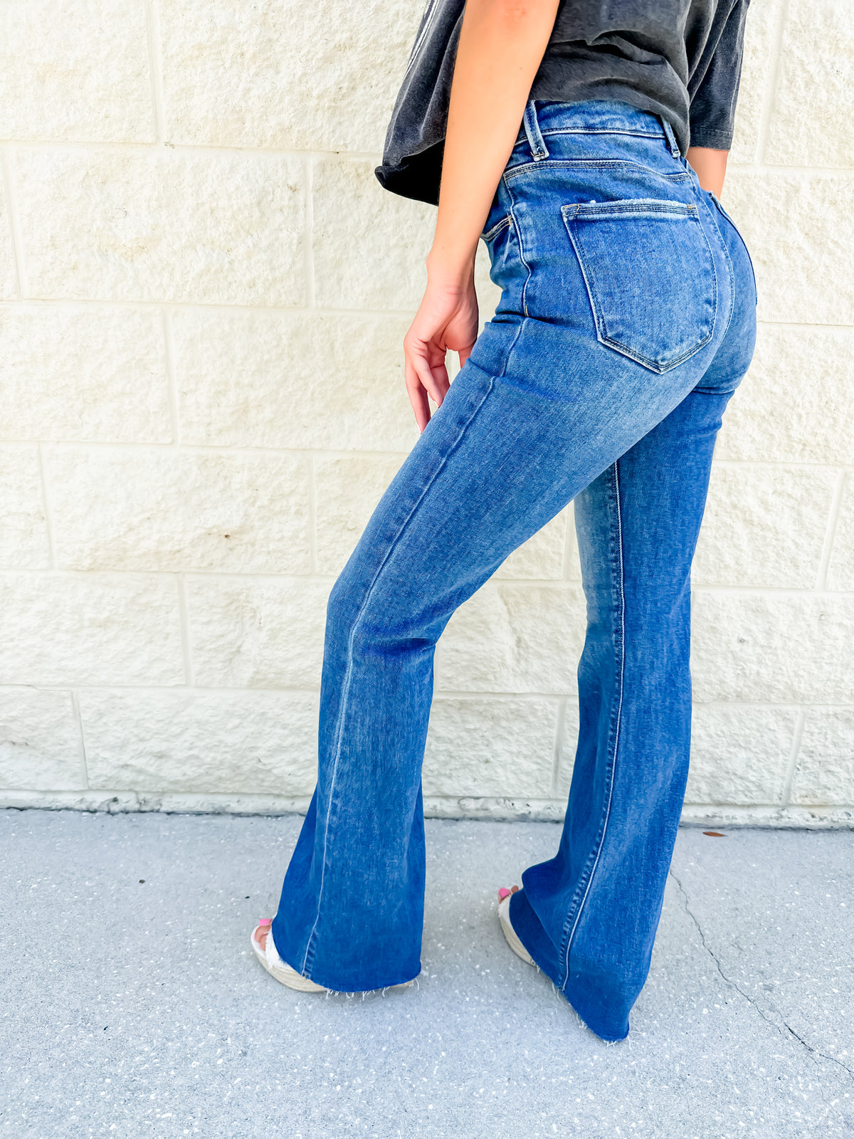 Letting Go Bootcut Risen Jeans