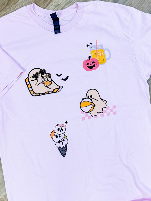 Summerween Sticker Trend Graphic Top