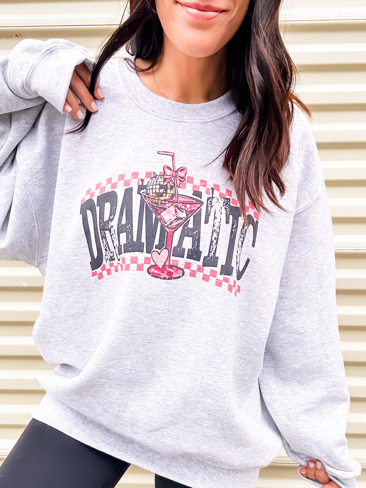 Dramatic Martini Graphic Top