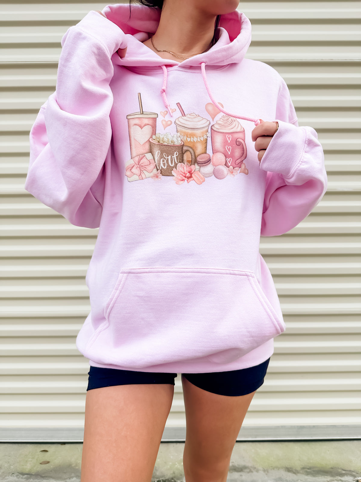 Coffee Valentine Graphic Hoodie