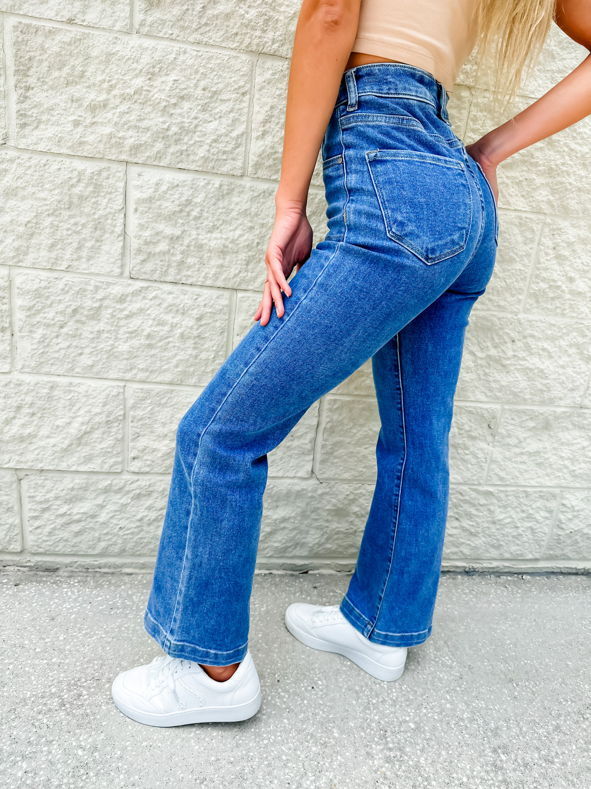 Share The Love Ankle Flare Risen Jeans