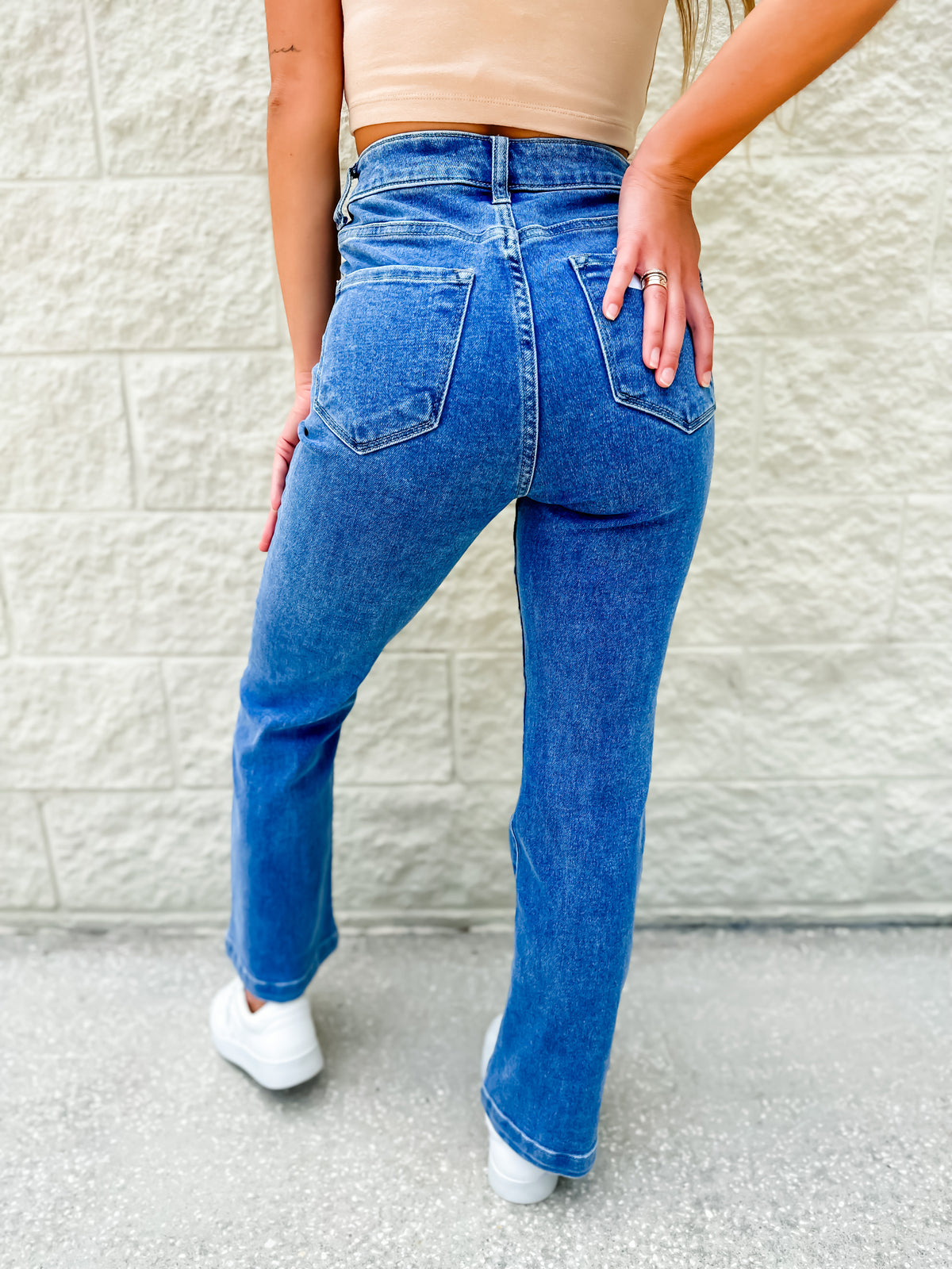 Share The Love Ankle Flare Risen Jeans