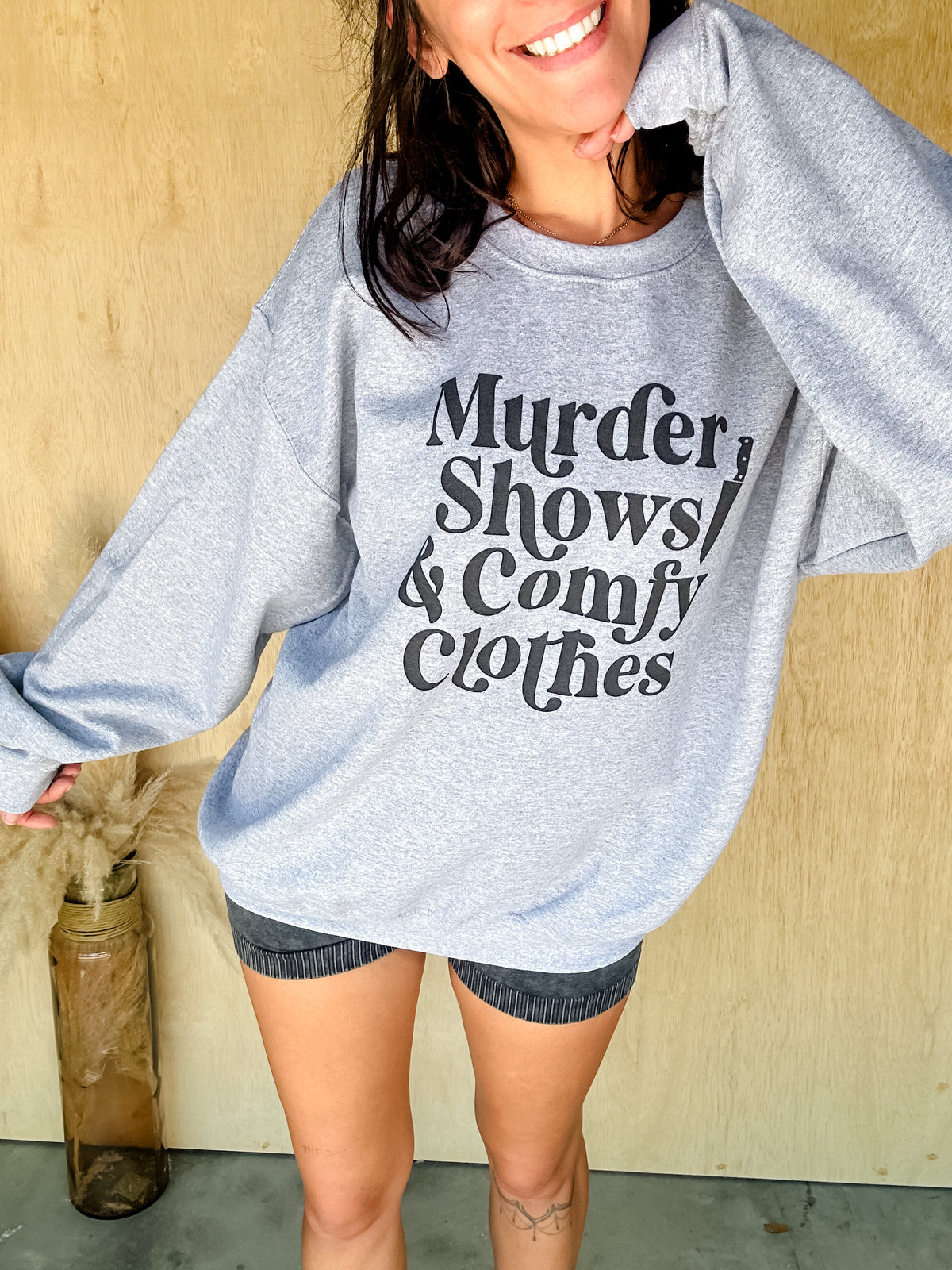 Murder Shows & Comfy Clothes Graphic Pullover