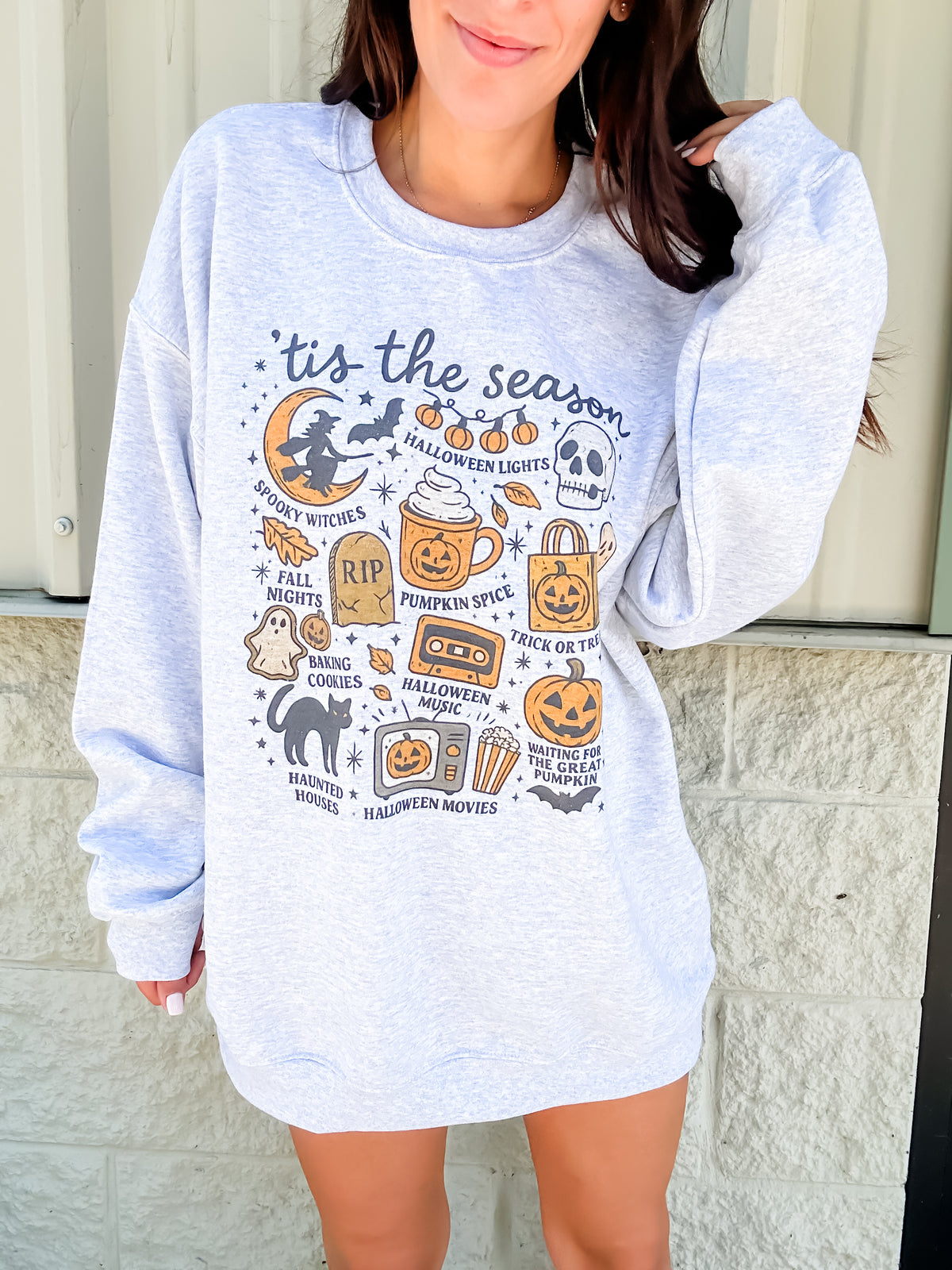 Spooky Tis The Season Graphic Top