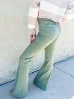 Don't Question It Olive Risen Bell Bottoms