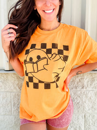 Reading Ghost Checkered Graphic Tee