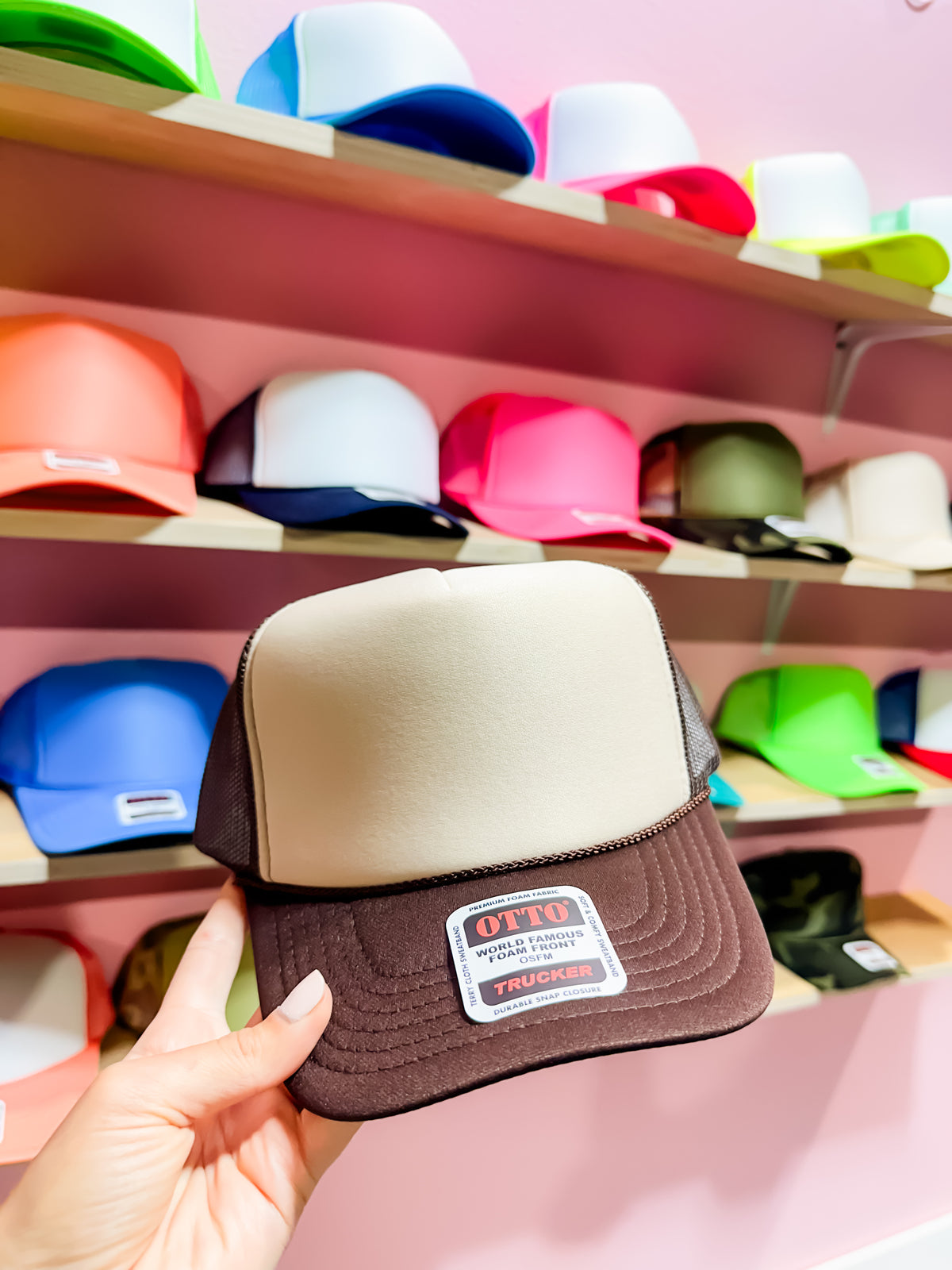 Custom Color IDGAF University Trucker Hat