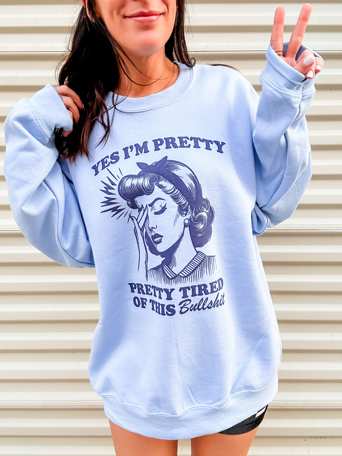 Pretty Tired Graphic Pullover