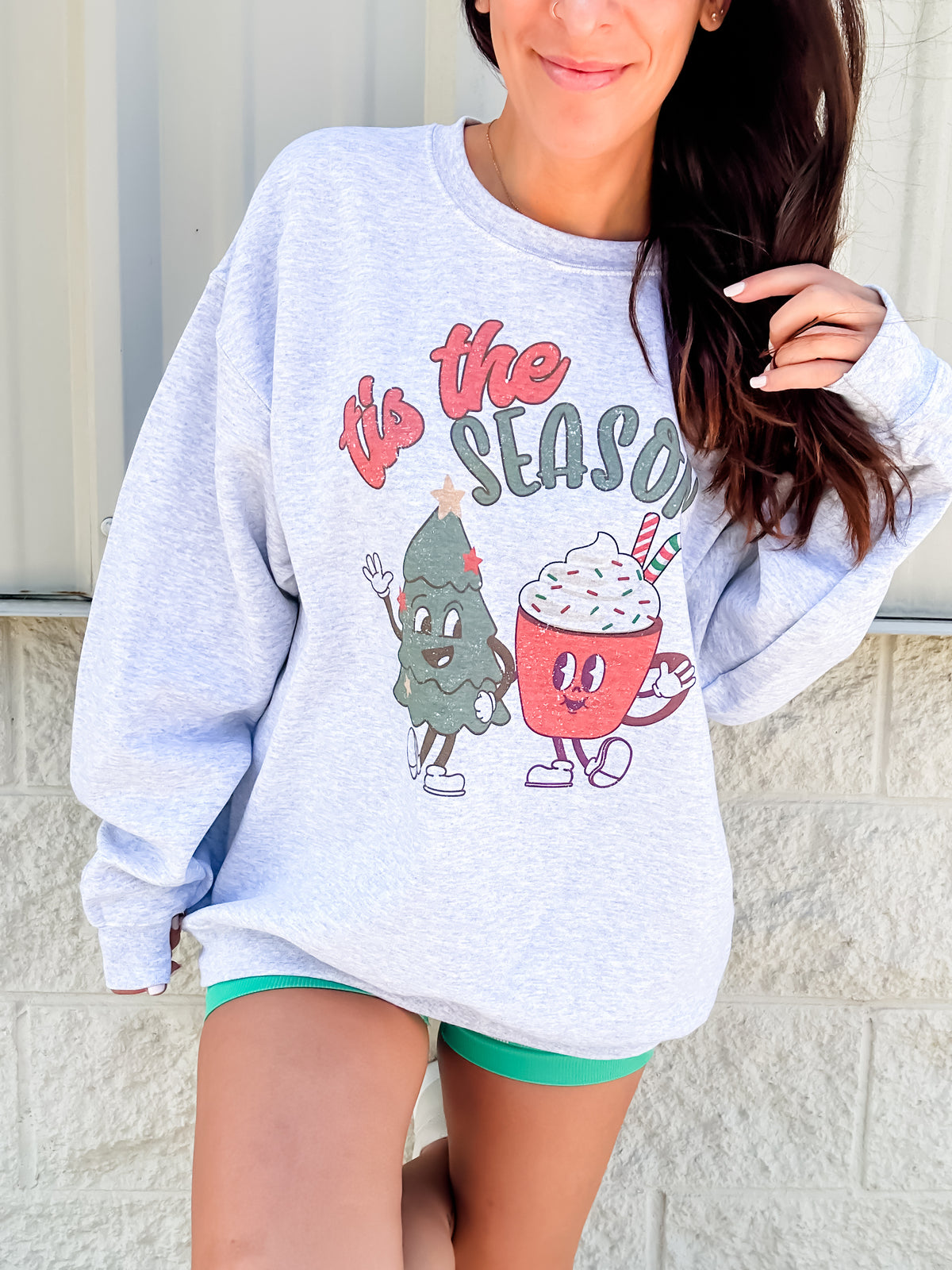 Retro 'Tis The Season Graphic Top