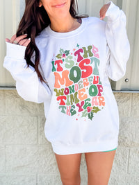 Colorful Wonderful Time Graphic Top