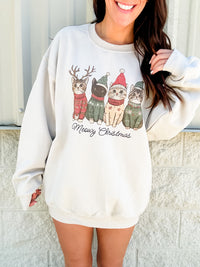 Meowy Christmas Graphic Top