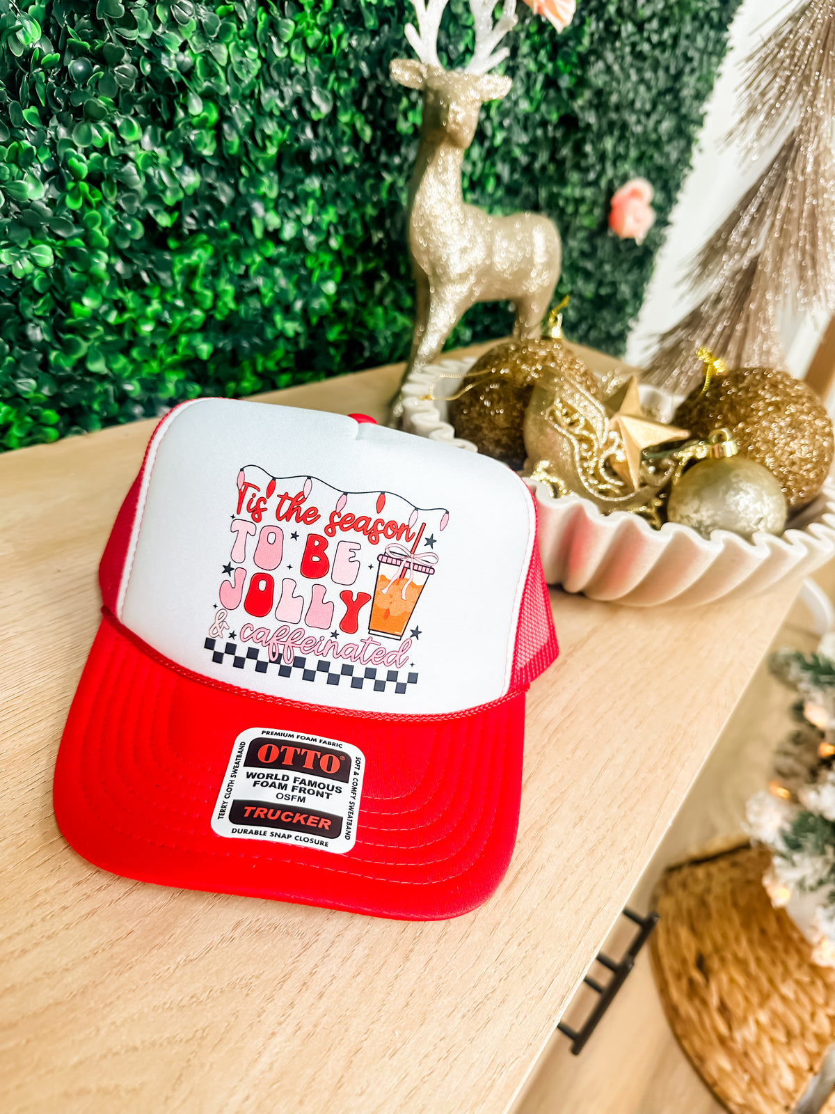 Custom Color Jolly & Caffeinated Trucker Hat