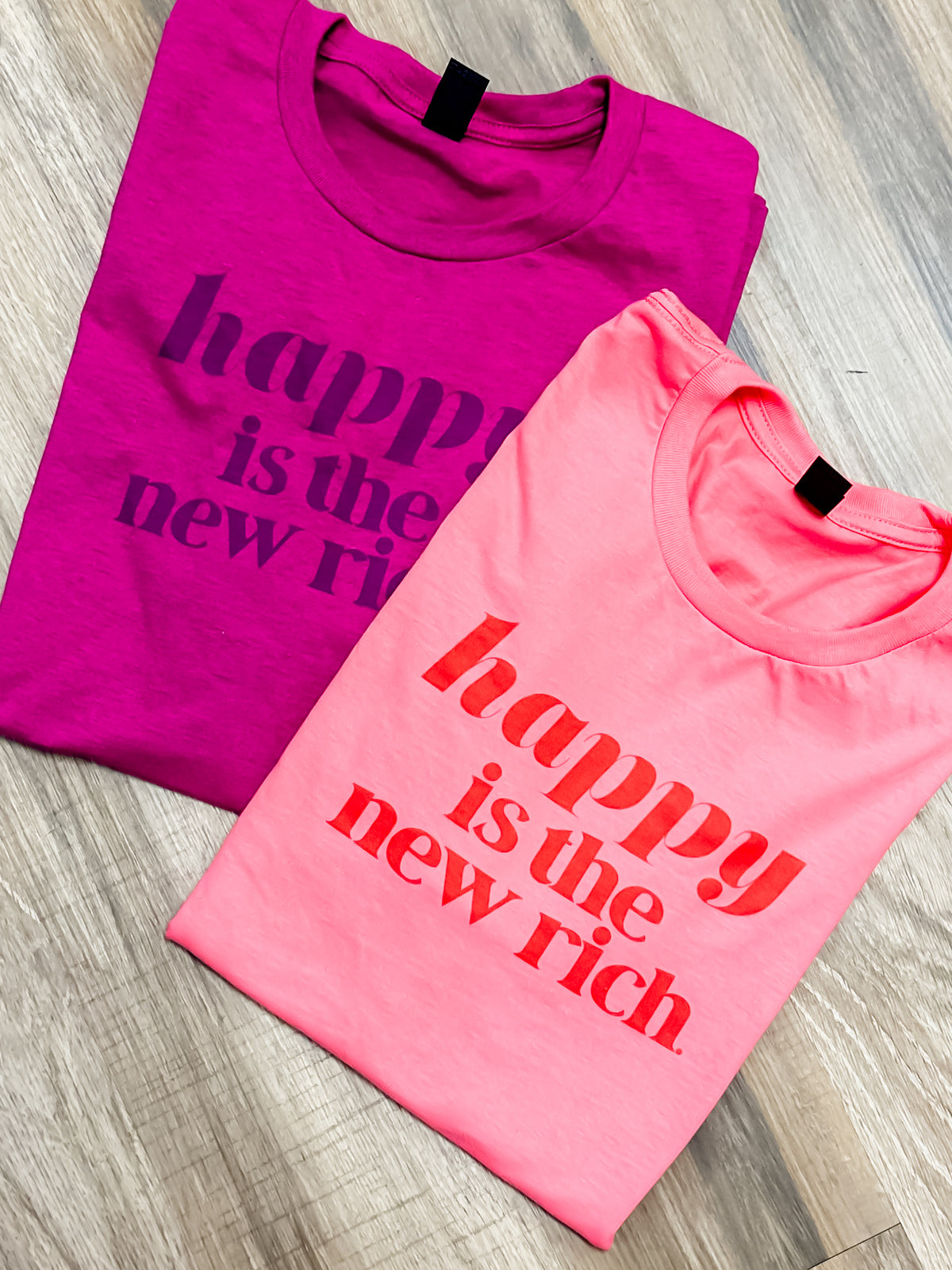 Happy Is the New Rich Graphic Tee C.O.C.