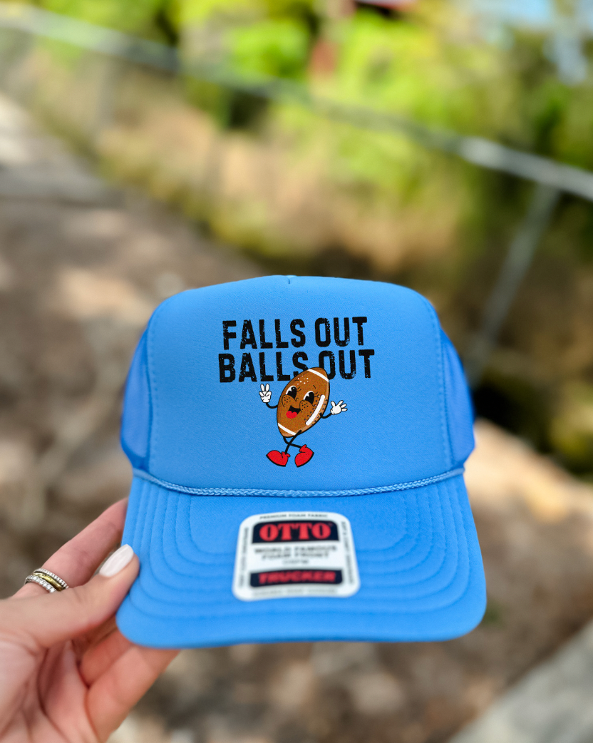 Custom Color Football Falls Out Trucker Hat