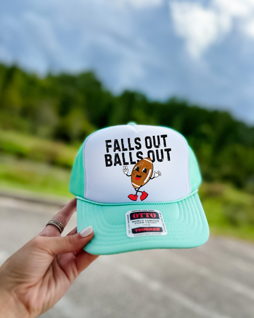 Custom Color Football Falls Out Trucker Hat