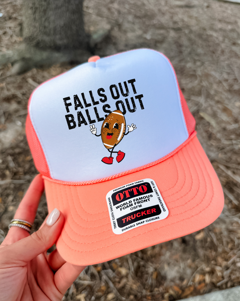 Custom Color Football Falls Out Trucker Hat