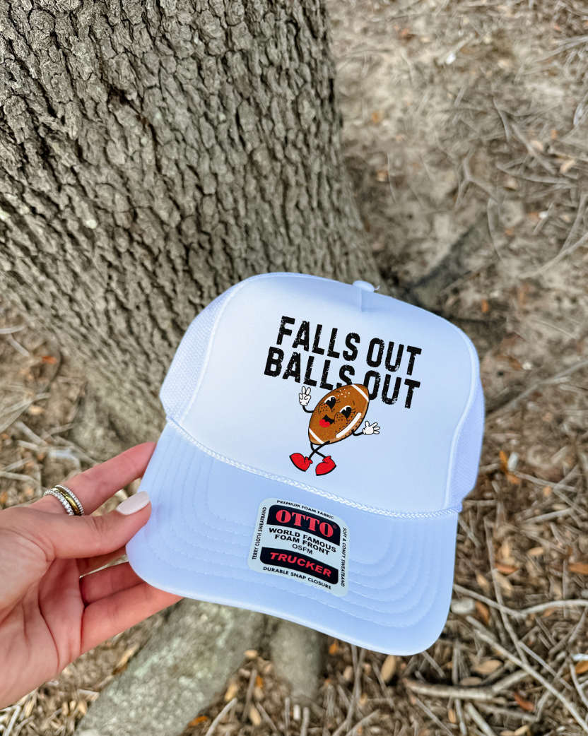 Custom Color Football Falls Out Trucker Hat