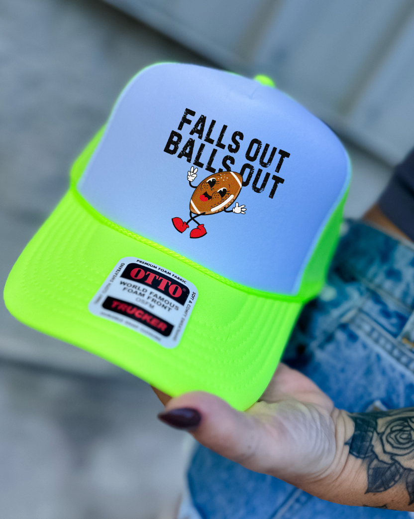 Custom Color Football Falls Out Trucker Hat