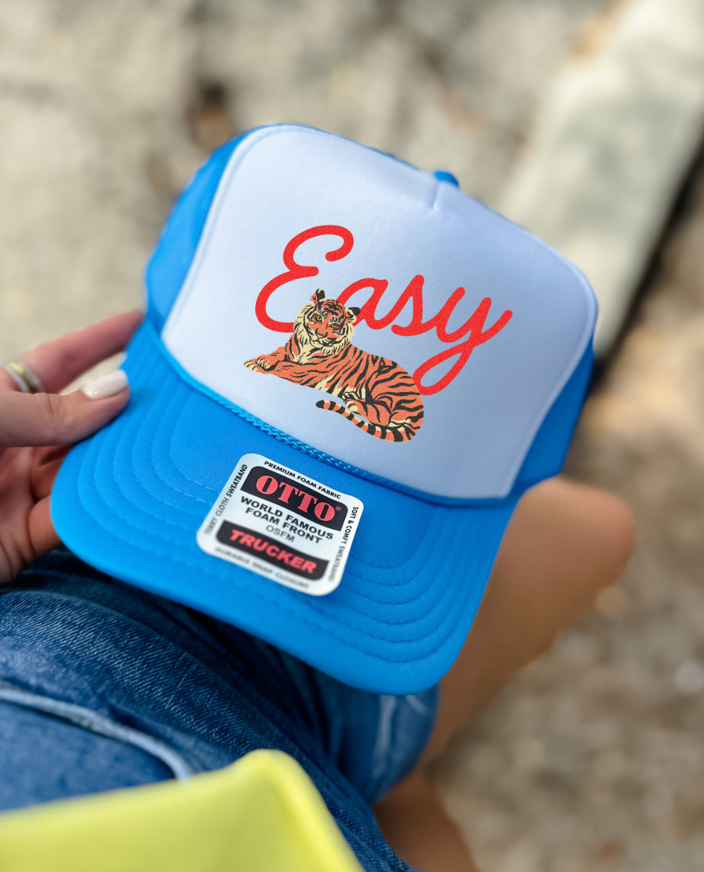 Custom Color Easy Tiger Trucker Hat
