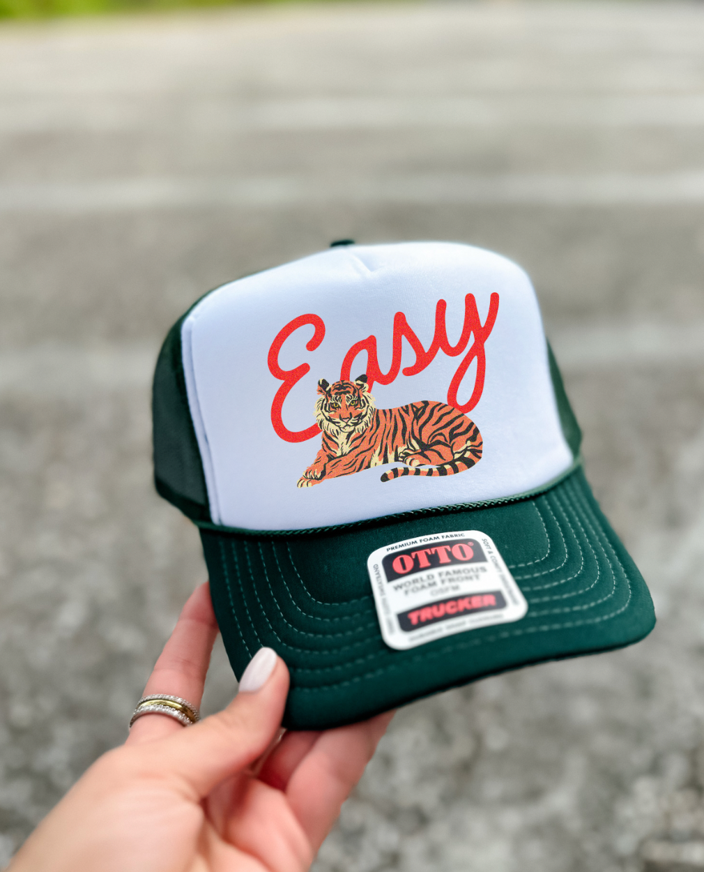 Custom Color Easy Tiger Trucker Hat