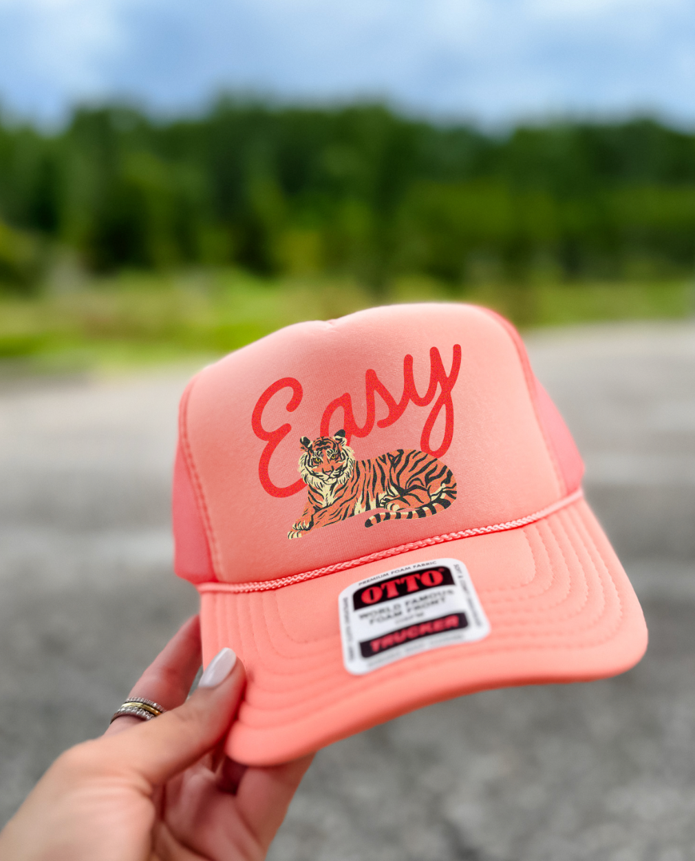 Custom Color Easy Tiger Trucker Hat