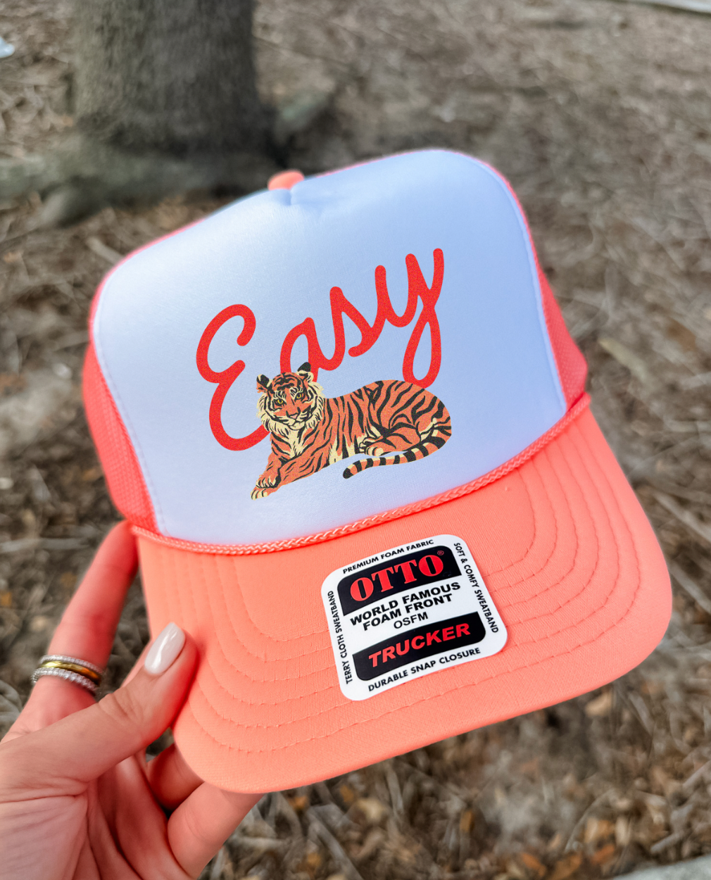 Custom Color Easy Tiger Trucker Hat