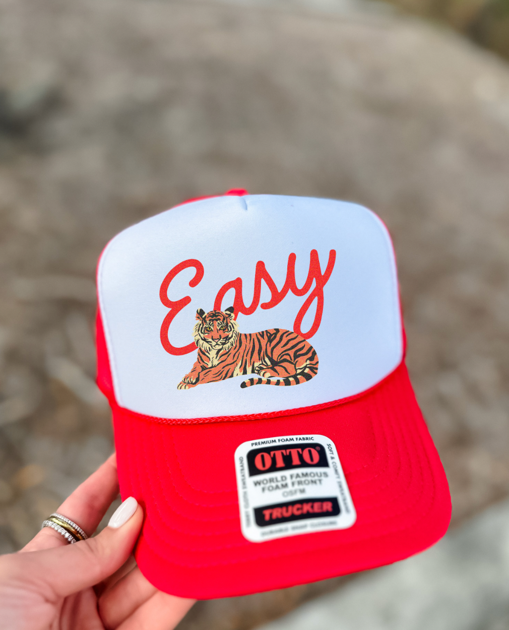 Custom Color Easy Tiger Trucker Hat