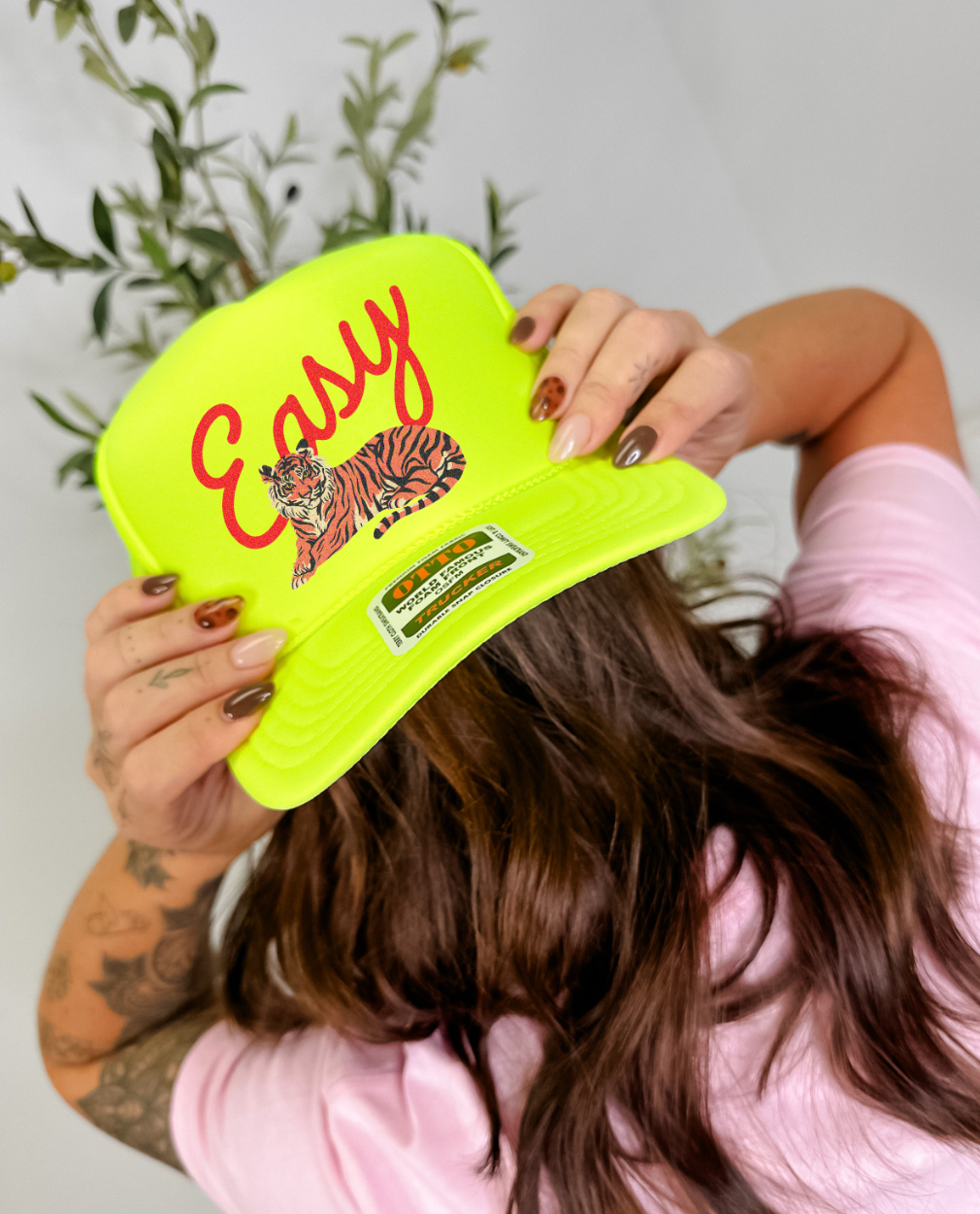 Custom Color Easy Tiger Trucker Hat