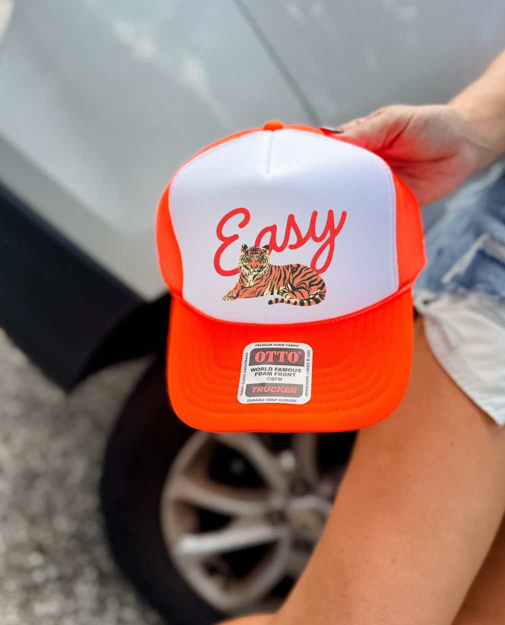 Custom Color Easy Tiger Trucker Hat