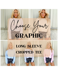 CROP *LONG Sleeve Graphic Top
