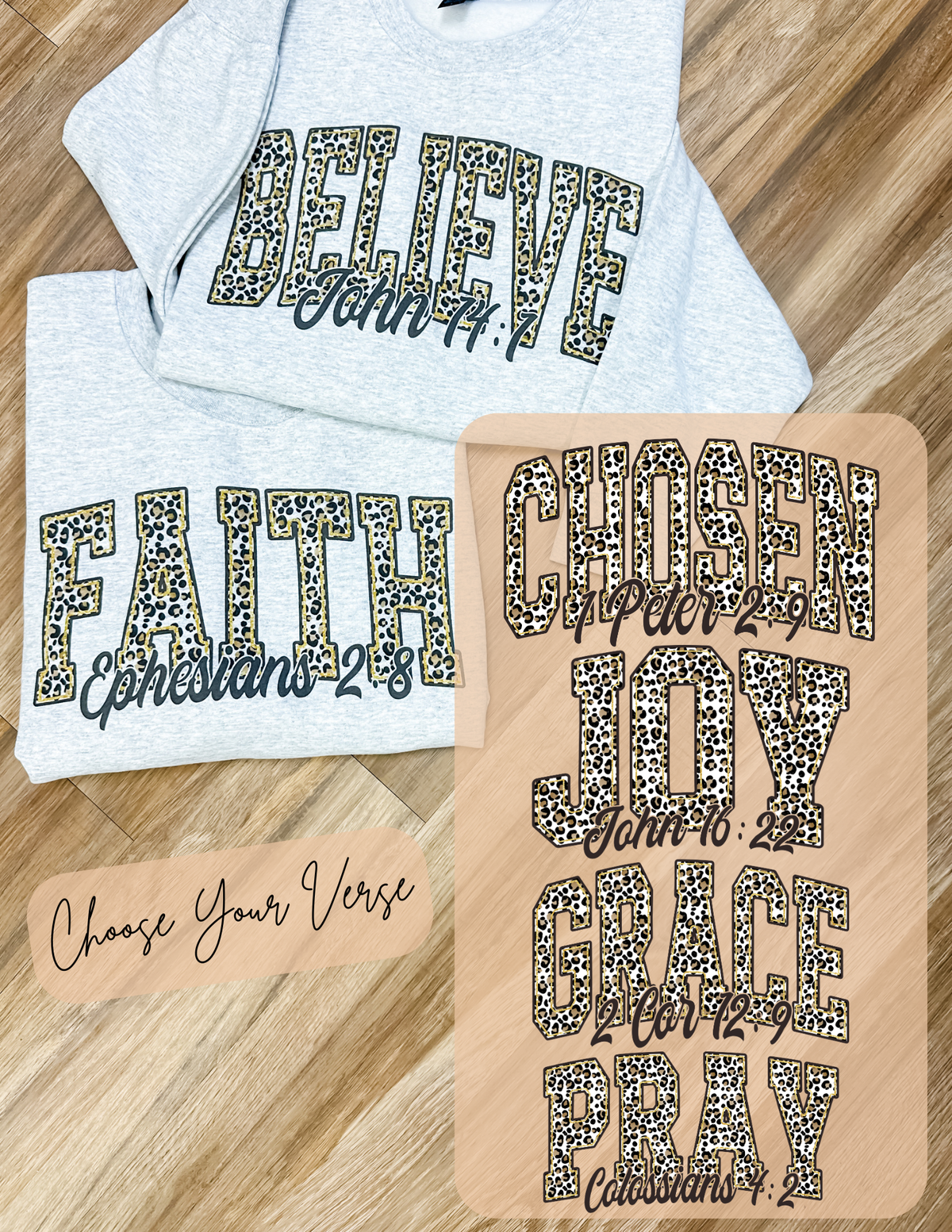 Choose Your Bible Verse Graphic Ash Pullover