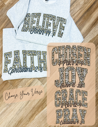 Choose Your Bible Verse Graphic Ash Pullover